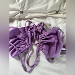 Purple criss cross crop top size XS